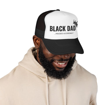 Black Dad, Proceed Accordingly Trucker Hat