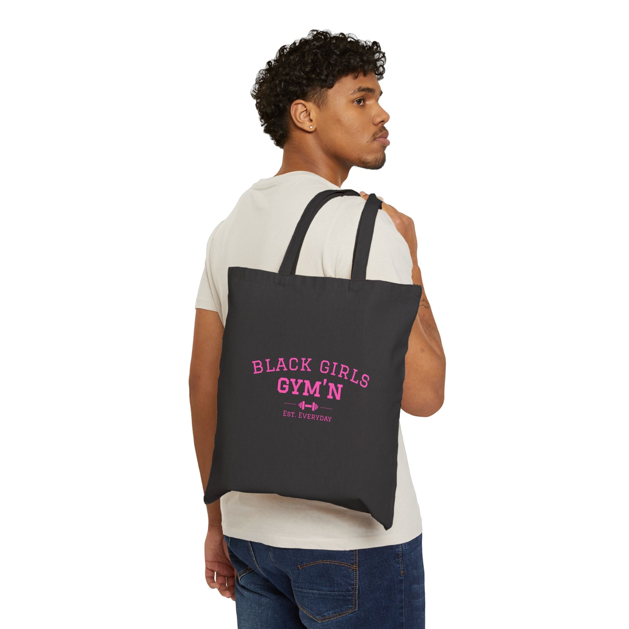 Black Girls Gym’n Canvas Tote