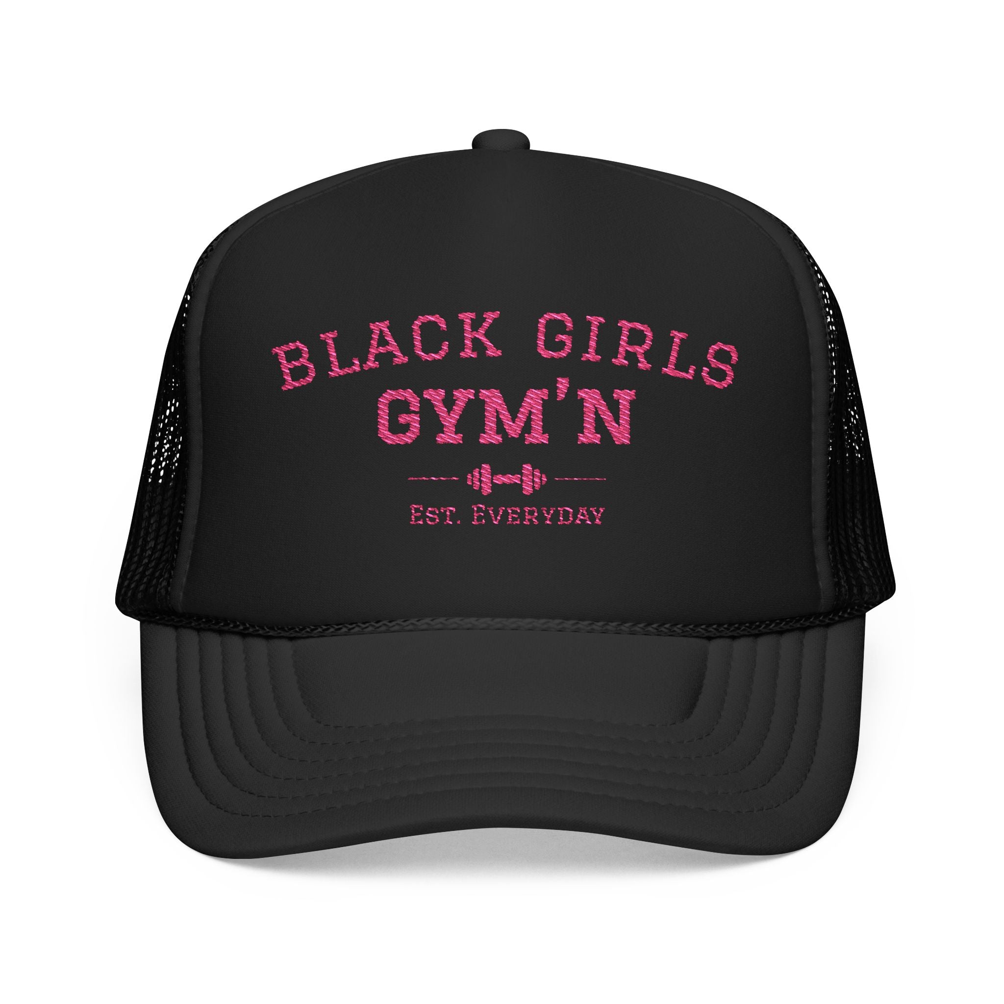 Black Girls Gym'n Foam Trucker Hat – Mesh Cap