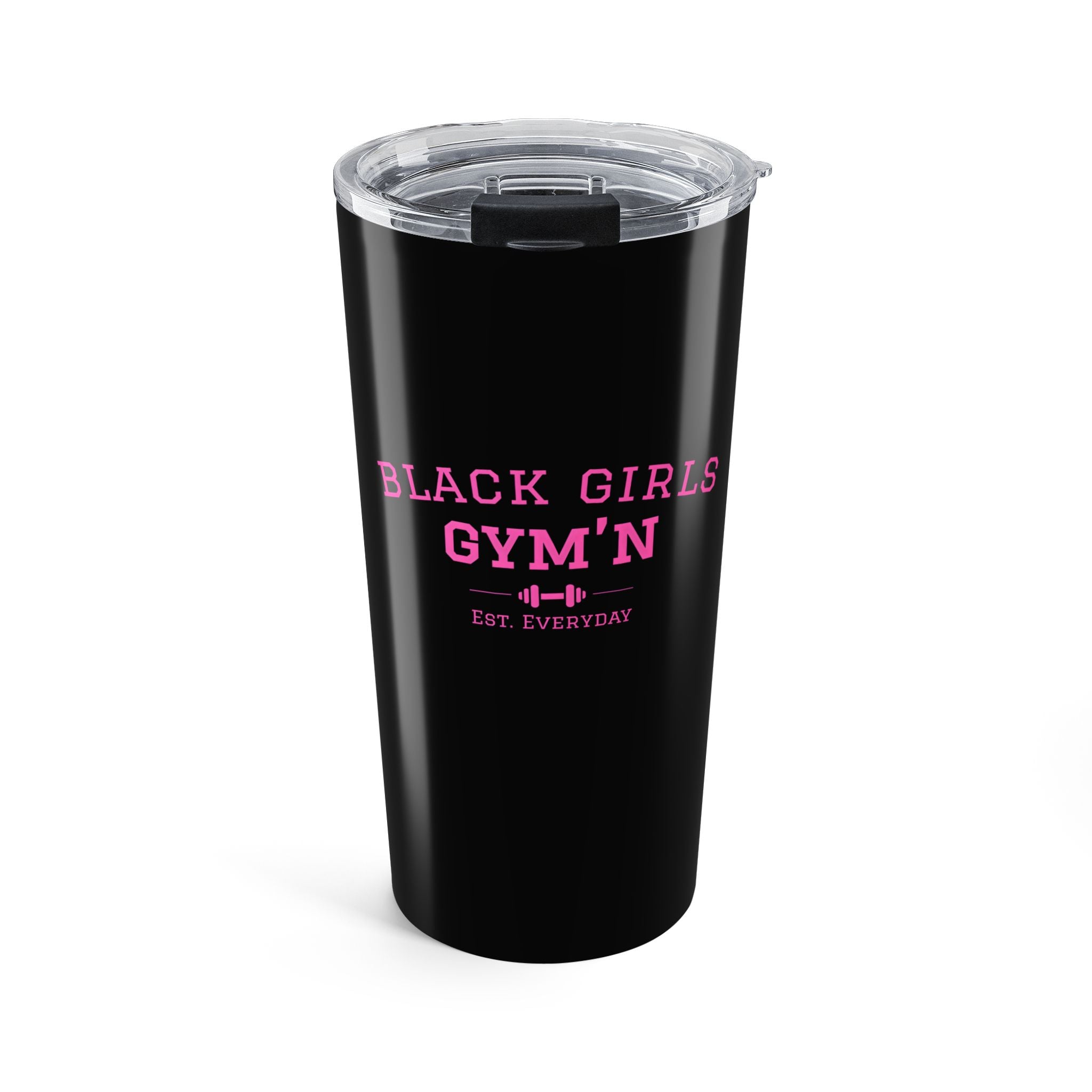 Black Girls Gym'n Pink Logo Insulated Travel Cup - 20oz