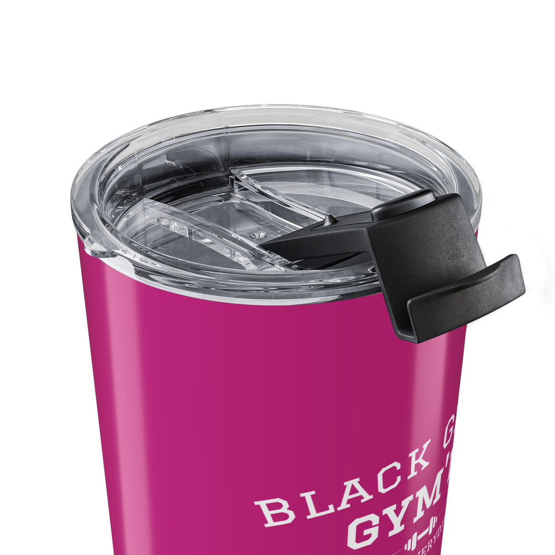 Black Girls Gym'n White Logo Insulated Travel Cup - 20oz