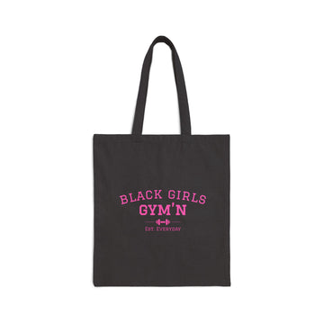 Black Girls Gym’n Canvas Tote