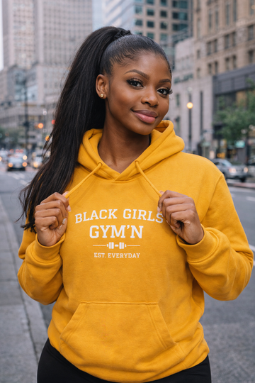 Black Girls Gym'n Hoodie – Culture Empowerment Gym Sweatshirt