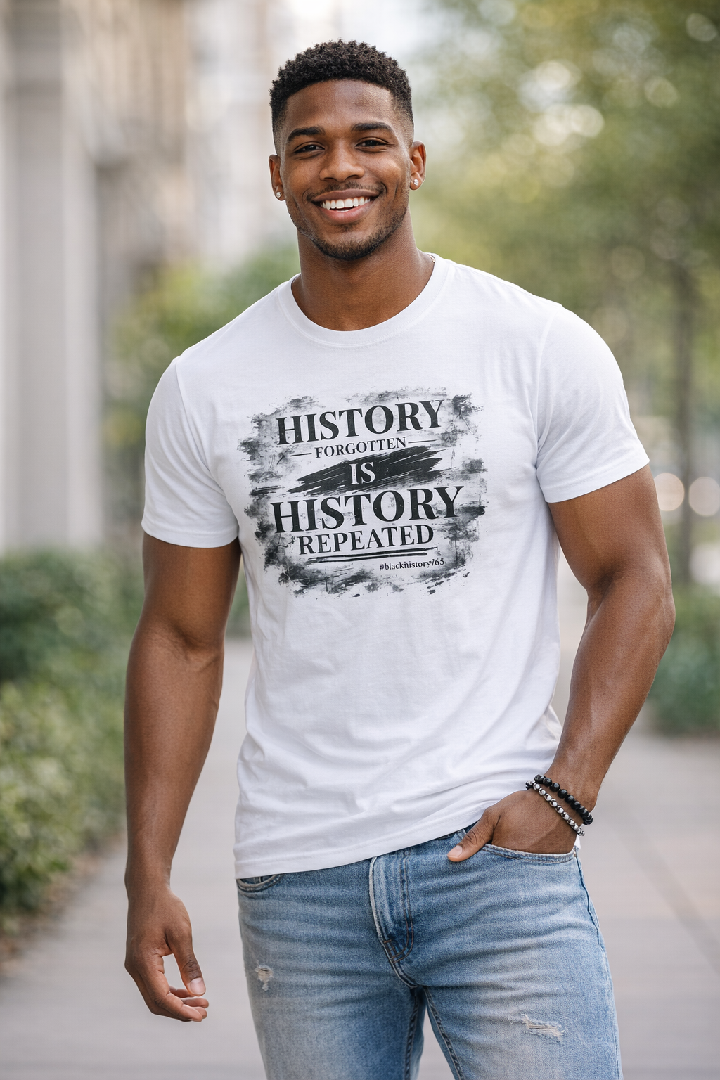 History Forgotten is History Repeated Tee- Black History Inspired Graphic Tee | Cultural Statement