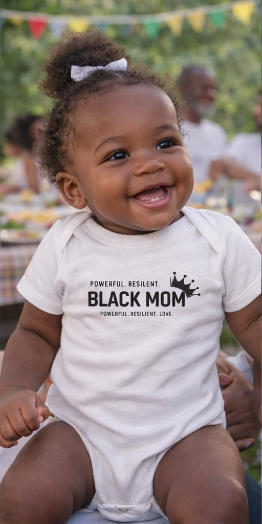 Protected by a Black Mom Infant Onesie - Baby Bodysuit