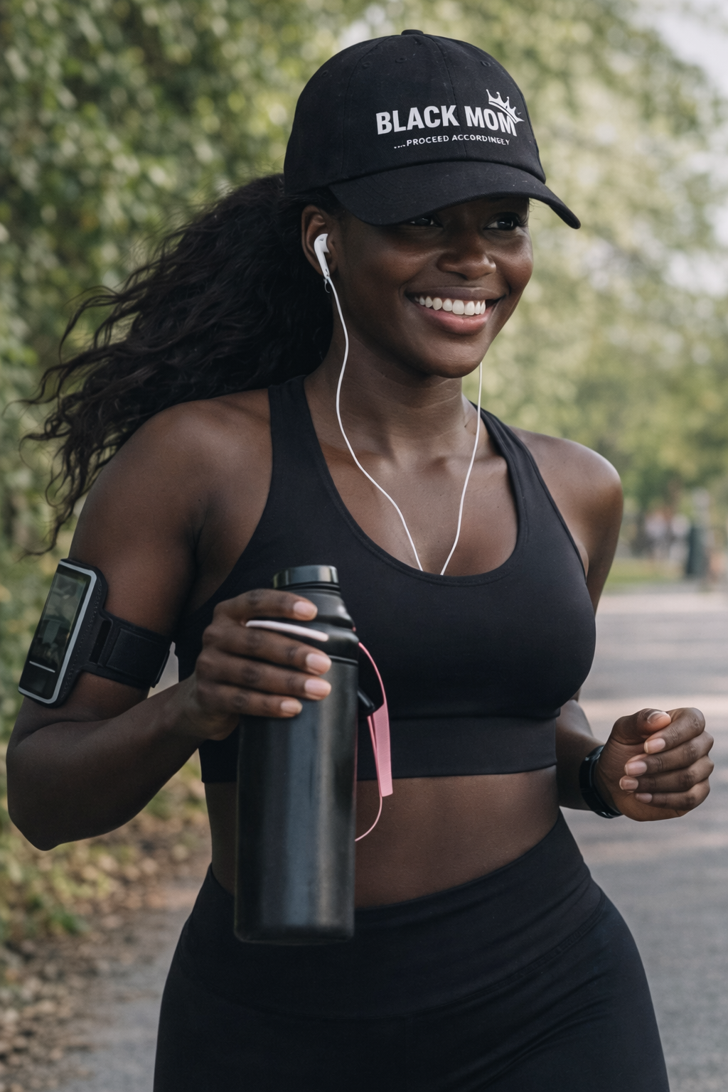 Protected By a Black Mom - Classic Dad Cap for Black Moms | Mother's Day Gift