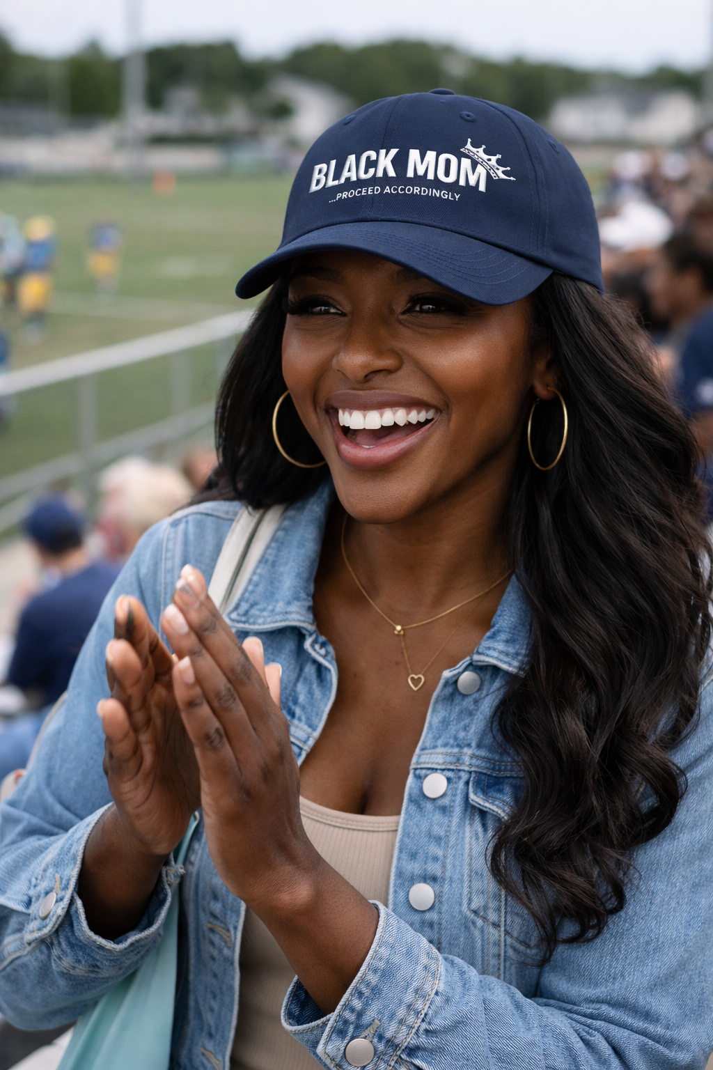 Protected By a Black Mom - Classic Dad Cap for Black Moms | Mother's Day Gift