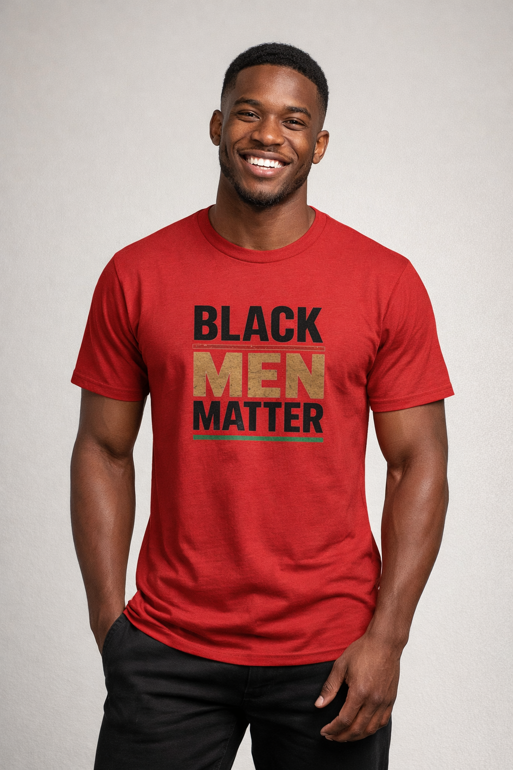 Black Men Matter T-Shirt | Empowerment Tee for Black Men | Confidence Pride Culture Shirt | Inspirational Streetwear Gift for Him