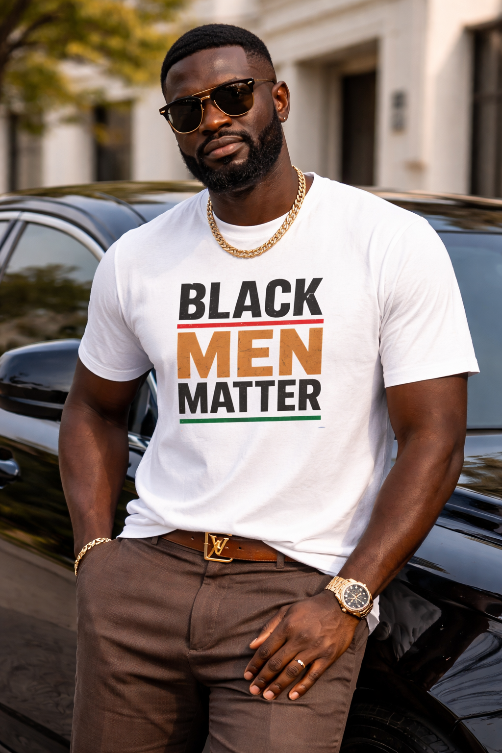 Black Men Matter T-Shirt | Empowerment Tee for Black Men | Confidence Pride Culture Shirt | Inspirational Streetwear Gift for Him
