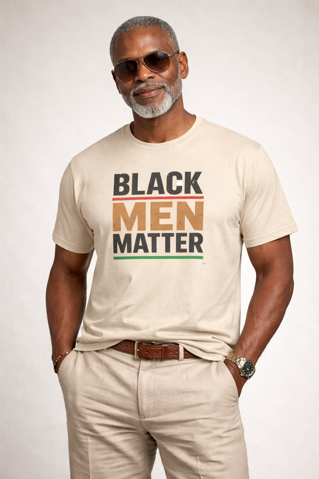 Black Men Matter T-Shirt | Empowerment Tee for Black Men | Confidence Pride Culture Shirt | Inspirational Streetwear Gift for Him
