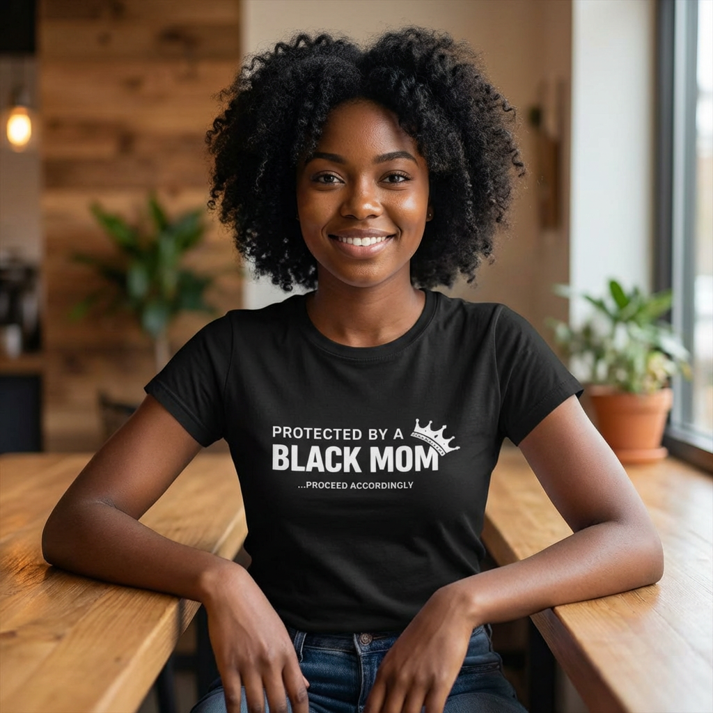 Protected by a Black Mom Tee - Statement Shirt | Mother's Day Gift
