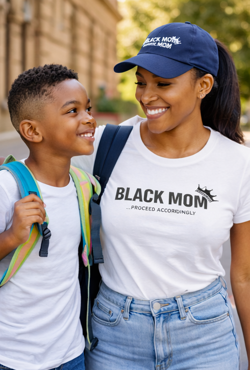 Protected by a Black Mom - Black Mom Statement Tee