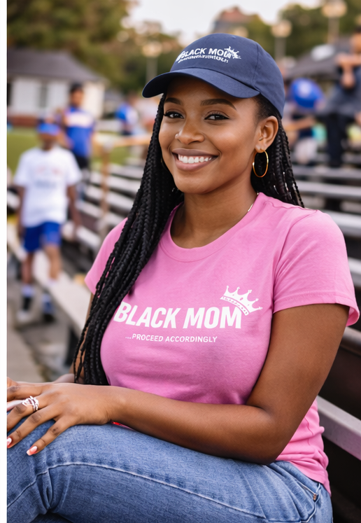 Protected by a Black Mom - Black Mom Statement Tee