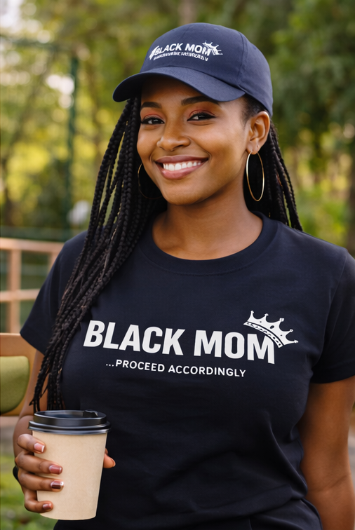 Protected by a Black Mom - Black Mom Statement Tee