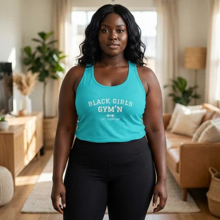 Black Girls Gym’n Women’s Active Tank – Culture-Inspired Workout Top