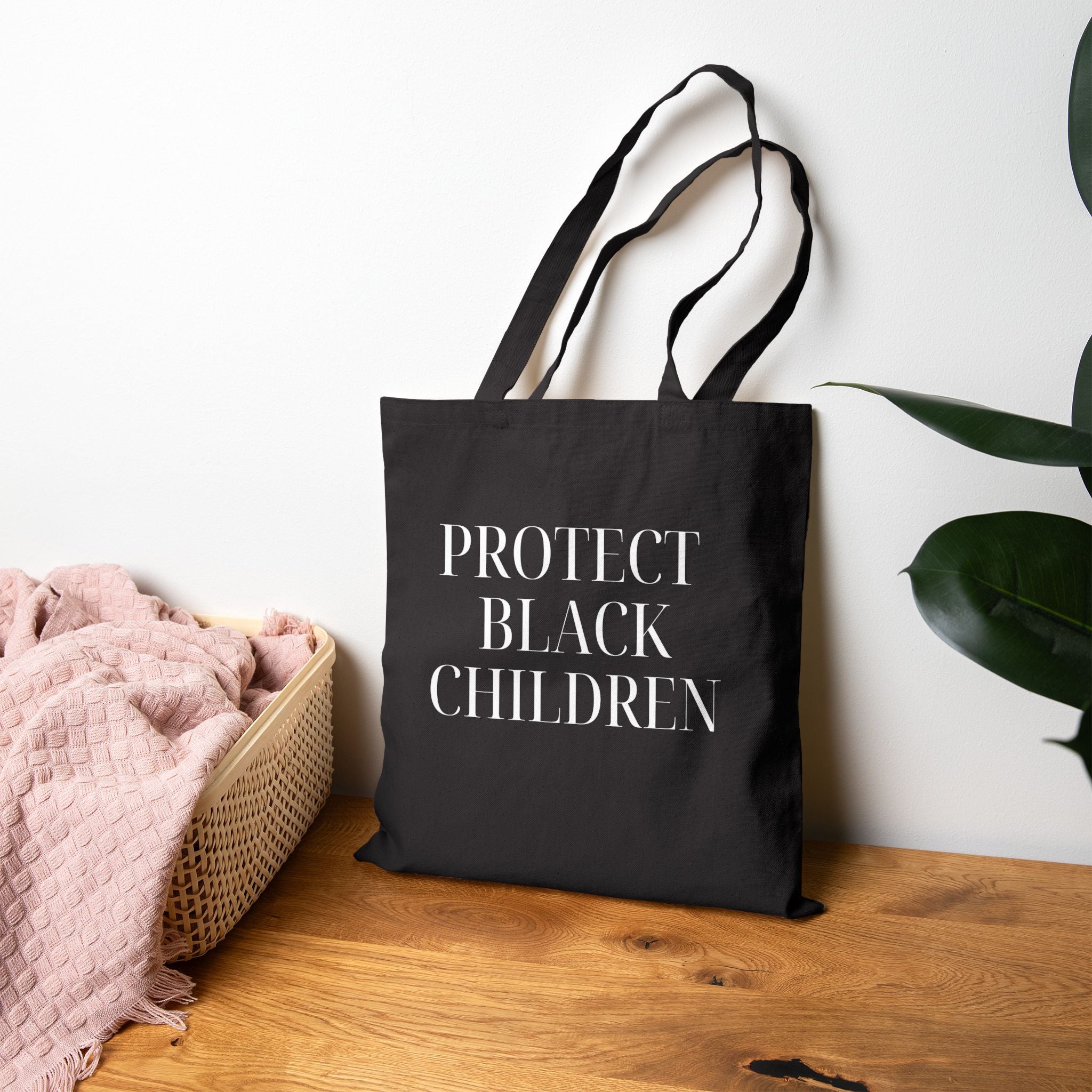 Protect Black Children Canvas Tote