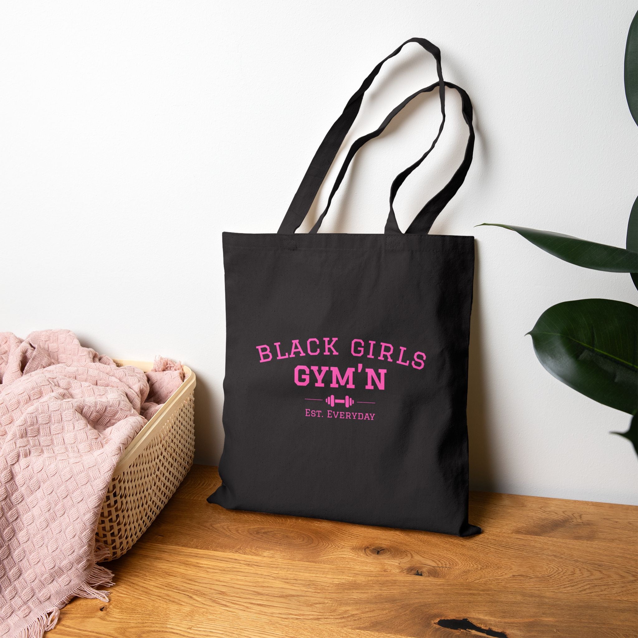 Black Girls Gym’n Canvas Tote