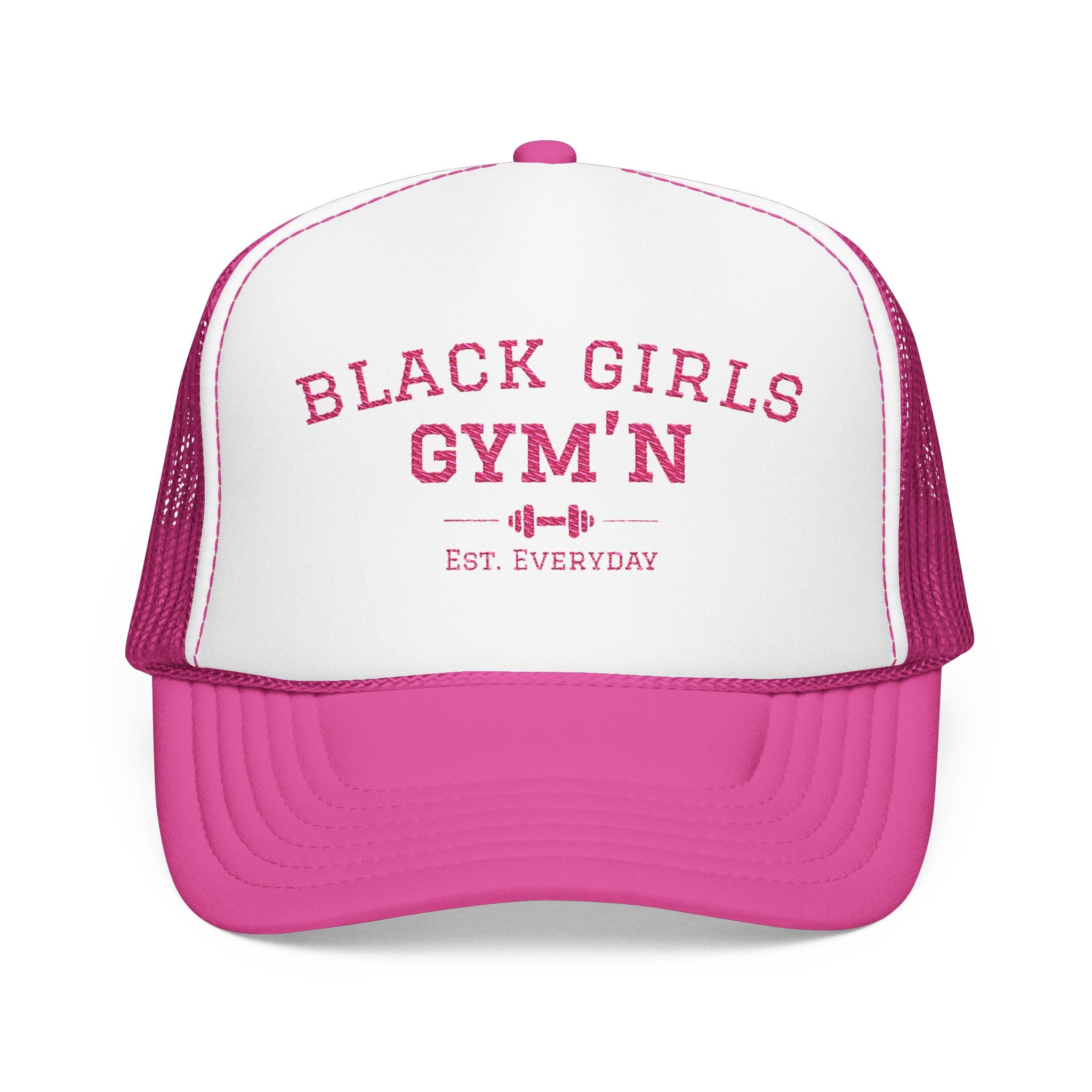 Black Girls Gym'n Foam Trucker Hat – Mesh Cap