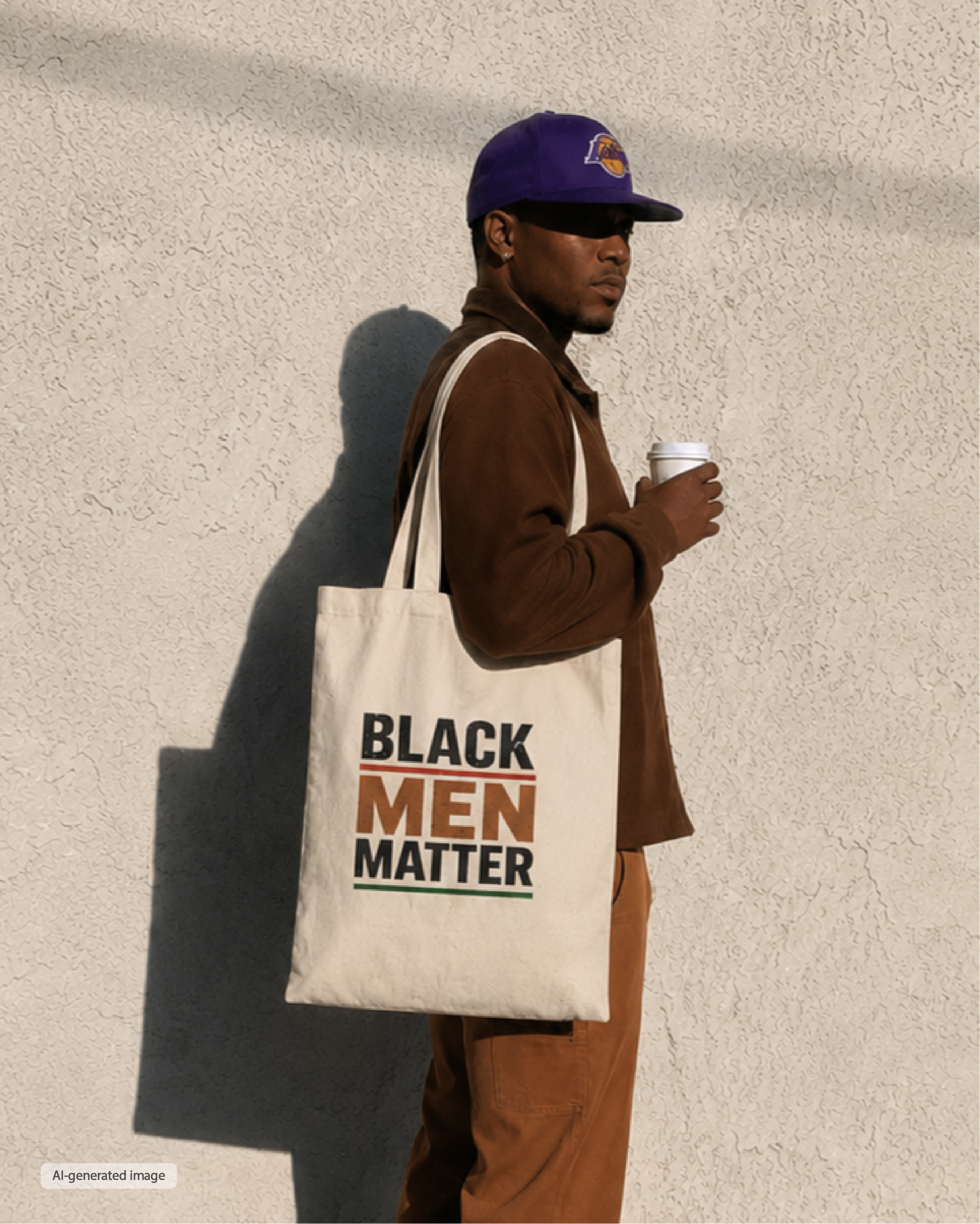 Black Men Matter Canvas Tote