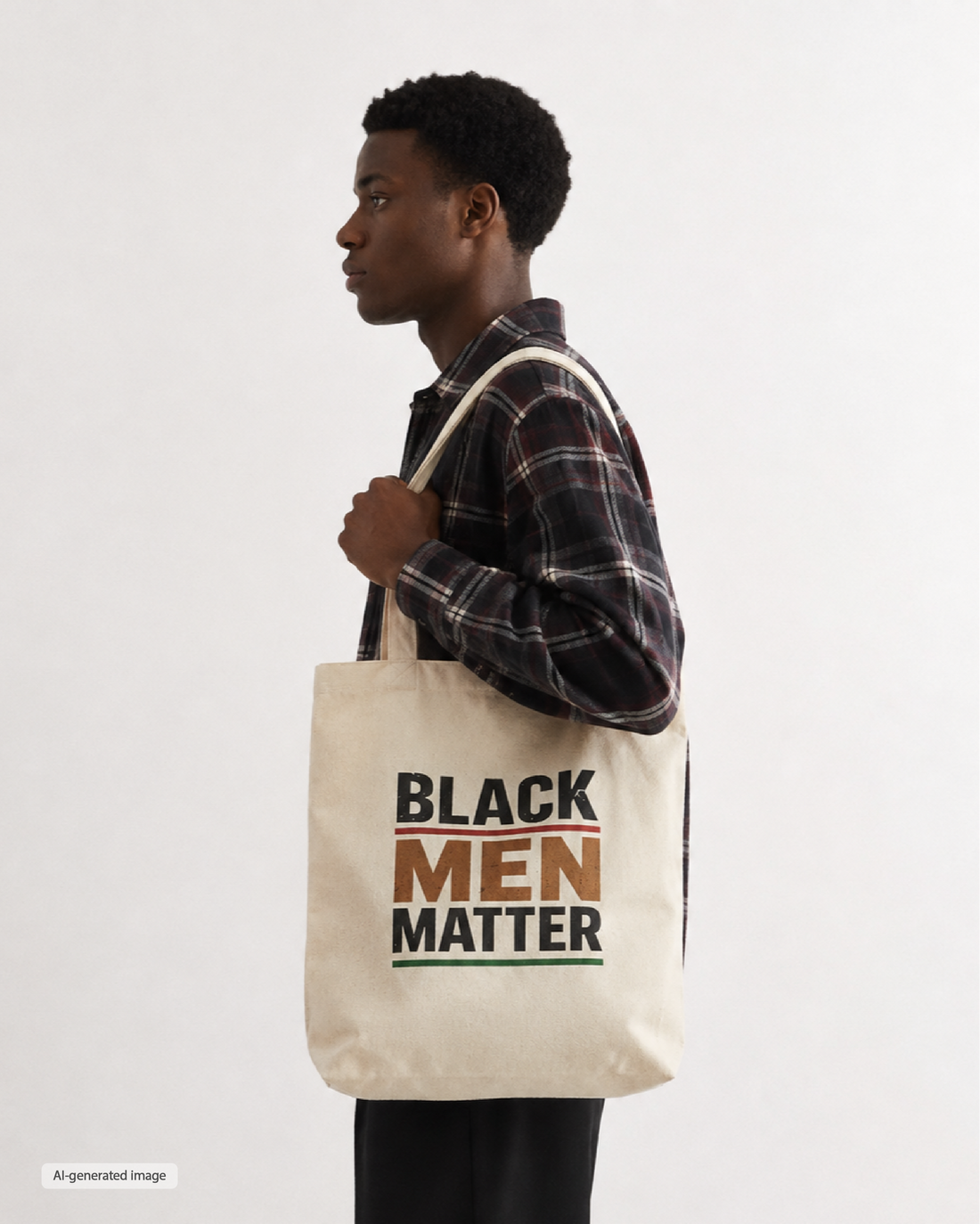Black Men Matter Canvas Tote