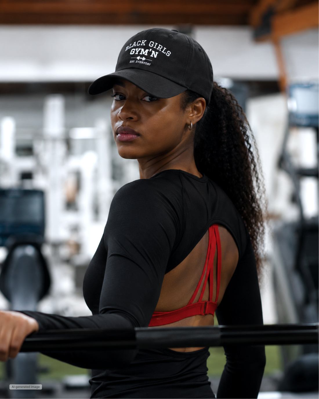 Black Girls Gym'n Dad Cap