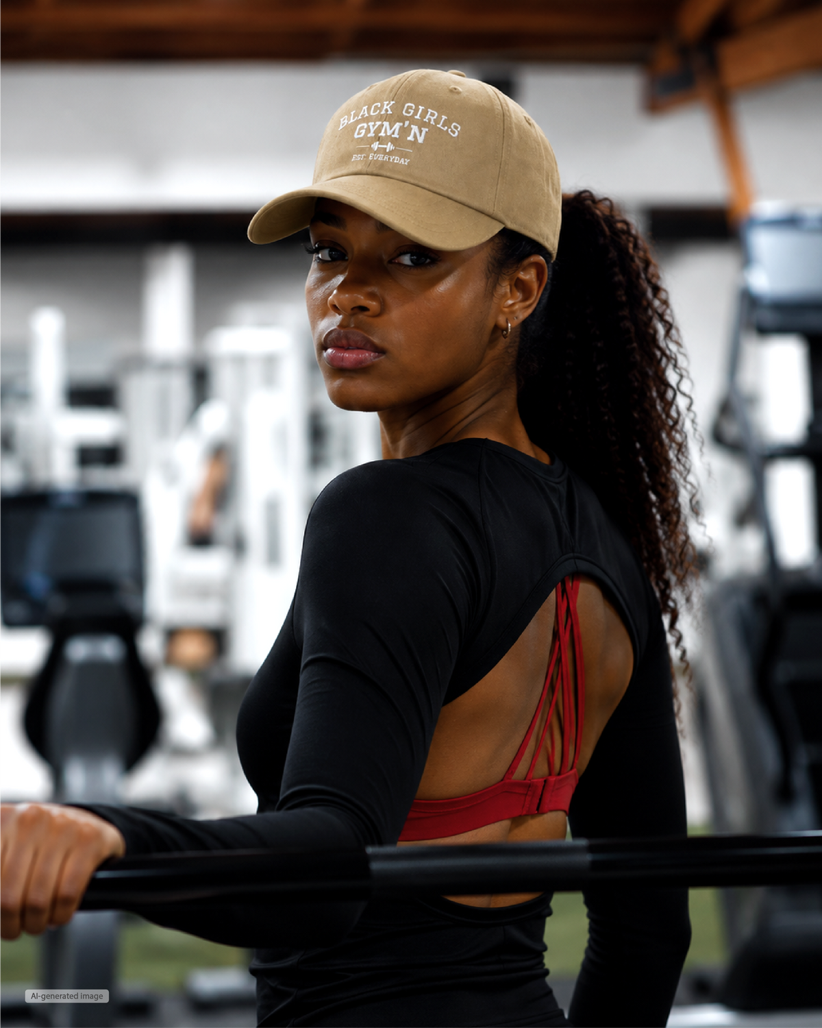 Black Girls Gym'n Dad Cap
