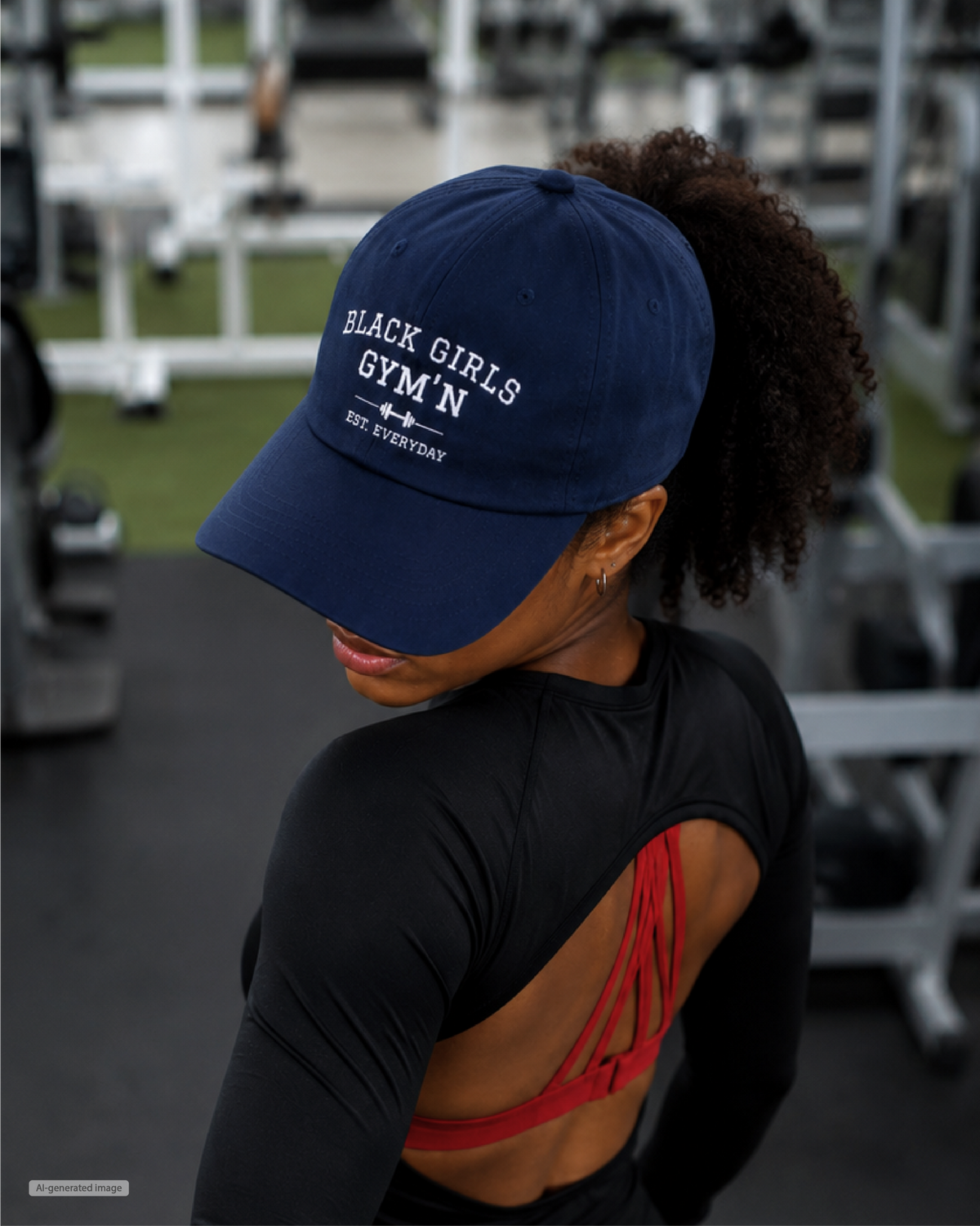 Black Girls Gym'n Dad Cap