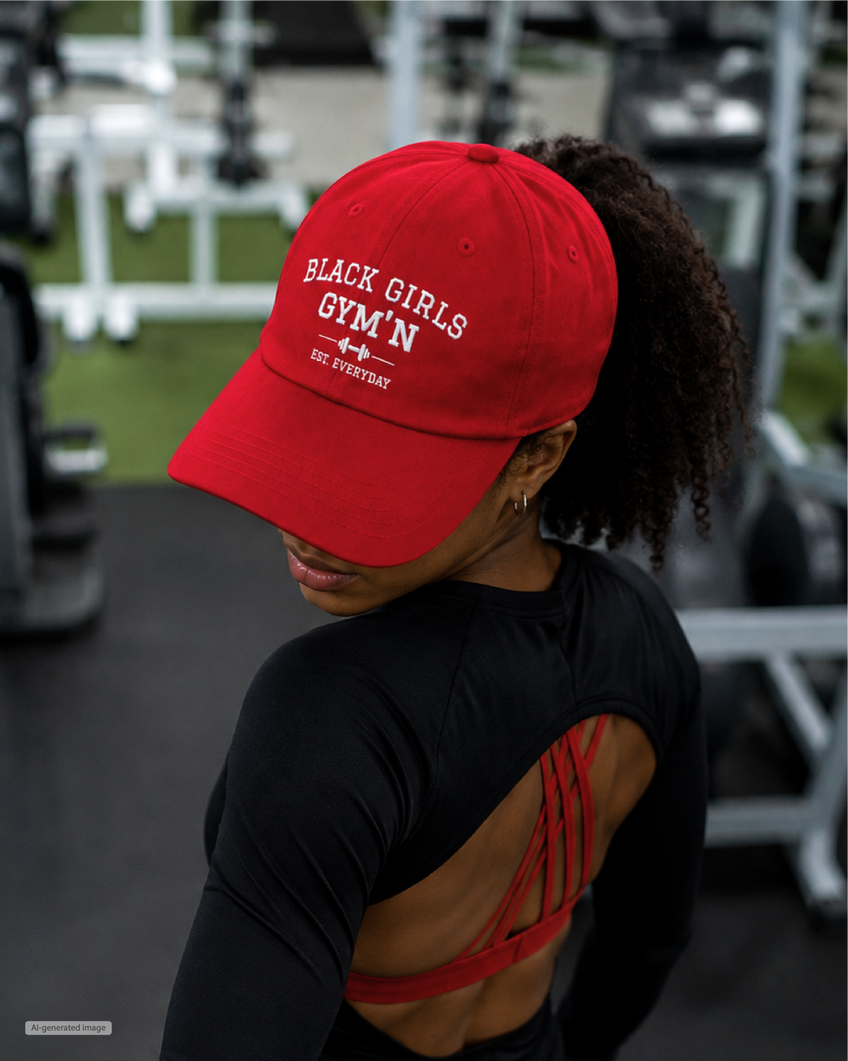 Black Girls Gym'n Dad Cap