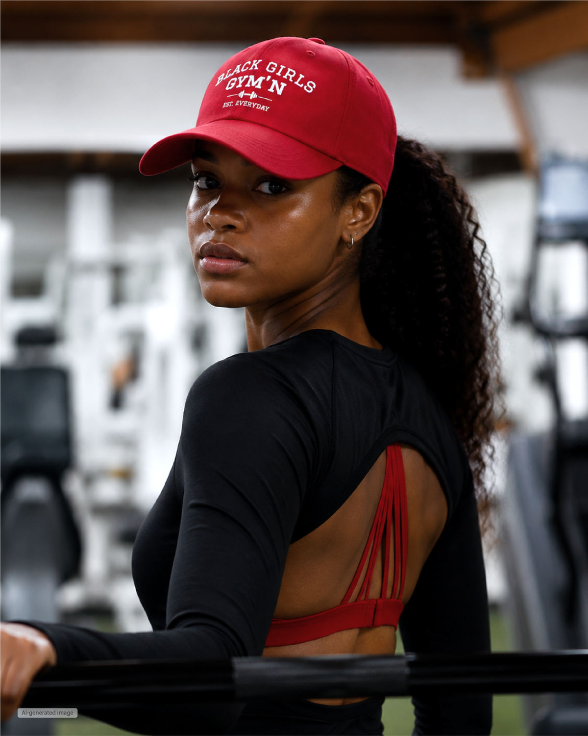 Black Girls Gym'n Dad Cap