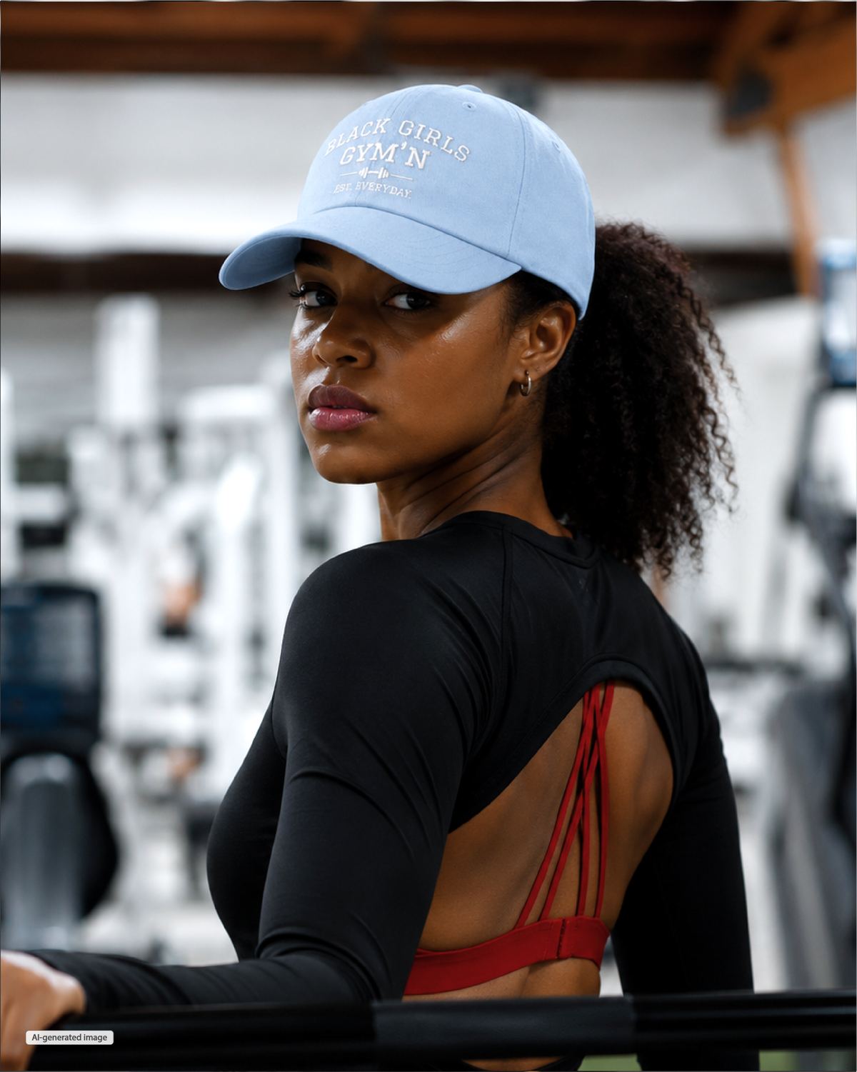 Black Girls Gym'n Dad Cap