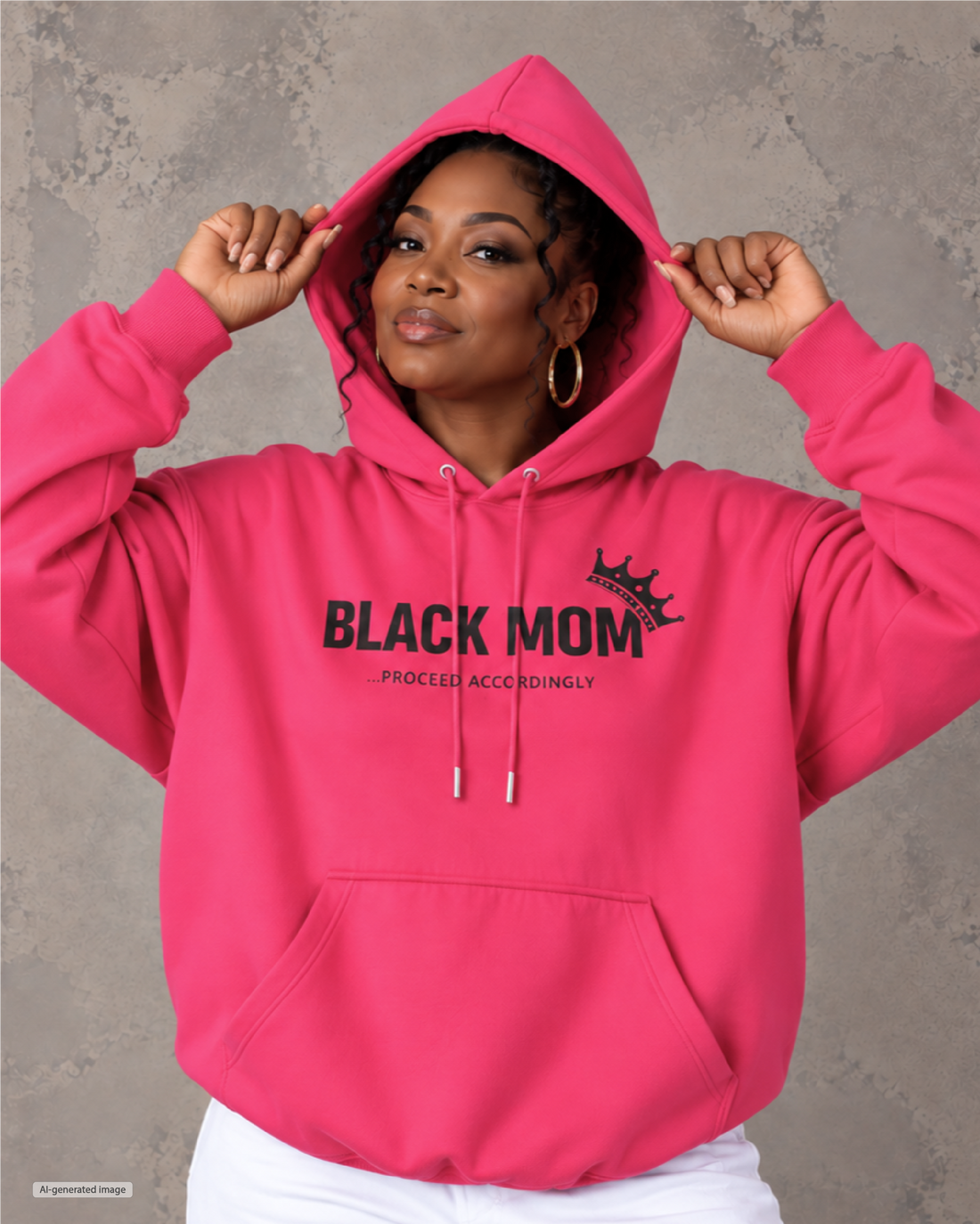 Black Mom Proceed Accordingly Hoodie