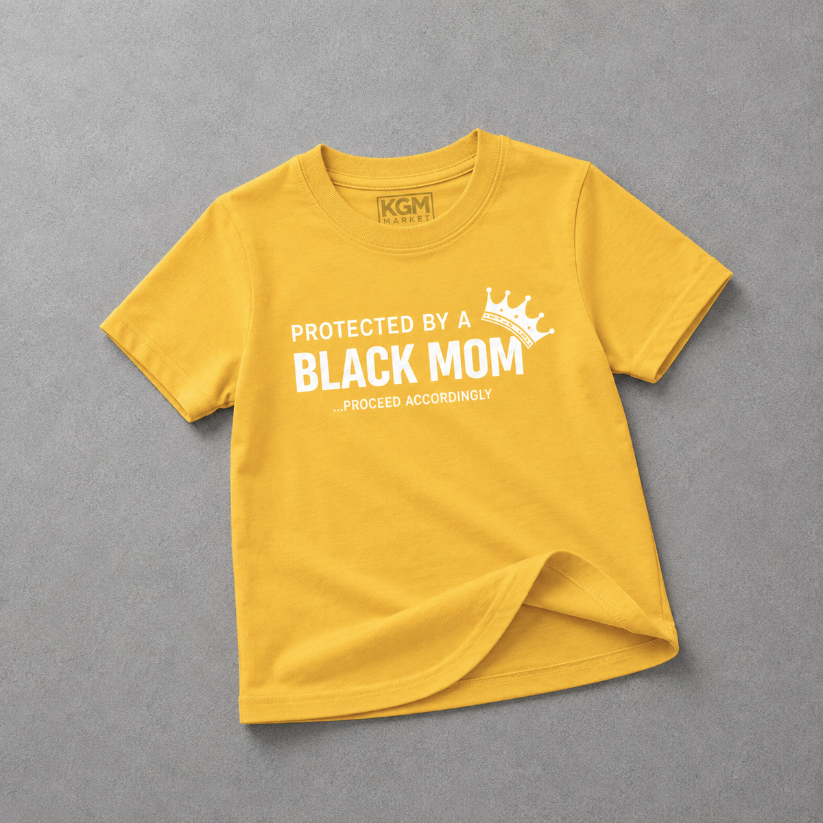 Protected by a Black Mom Kids T-Shirt