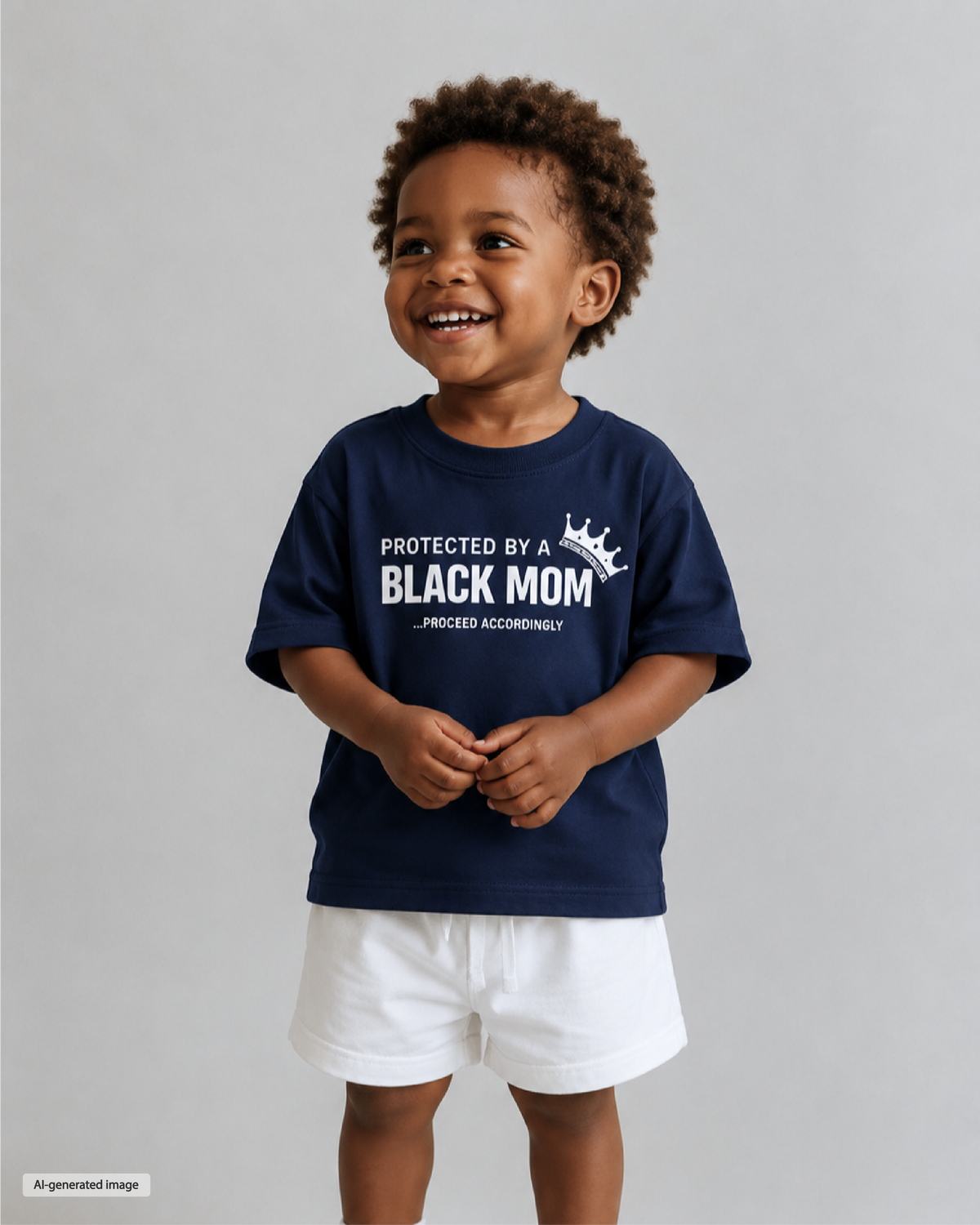 Protected by a Black Mom Kids T-Shirt