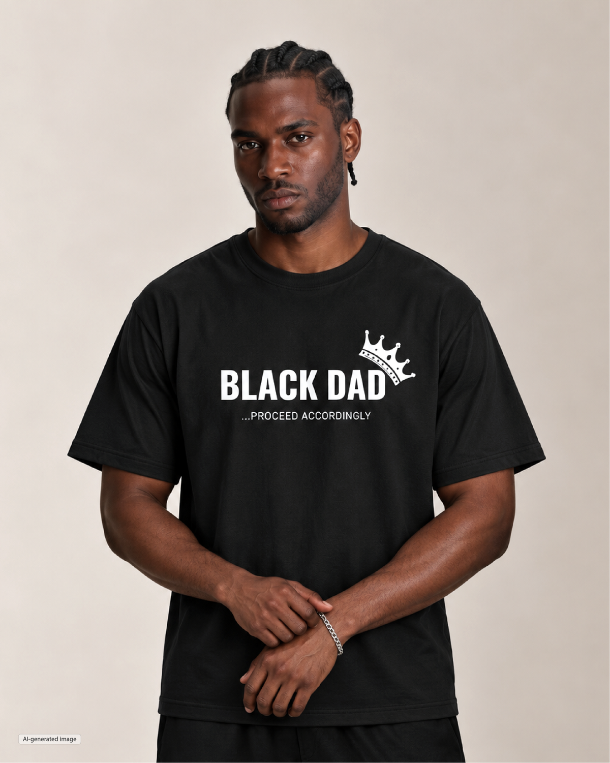 Black Dad Men's T Shirt