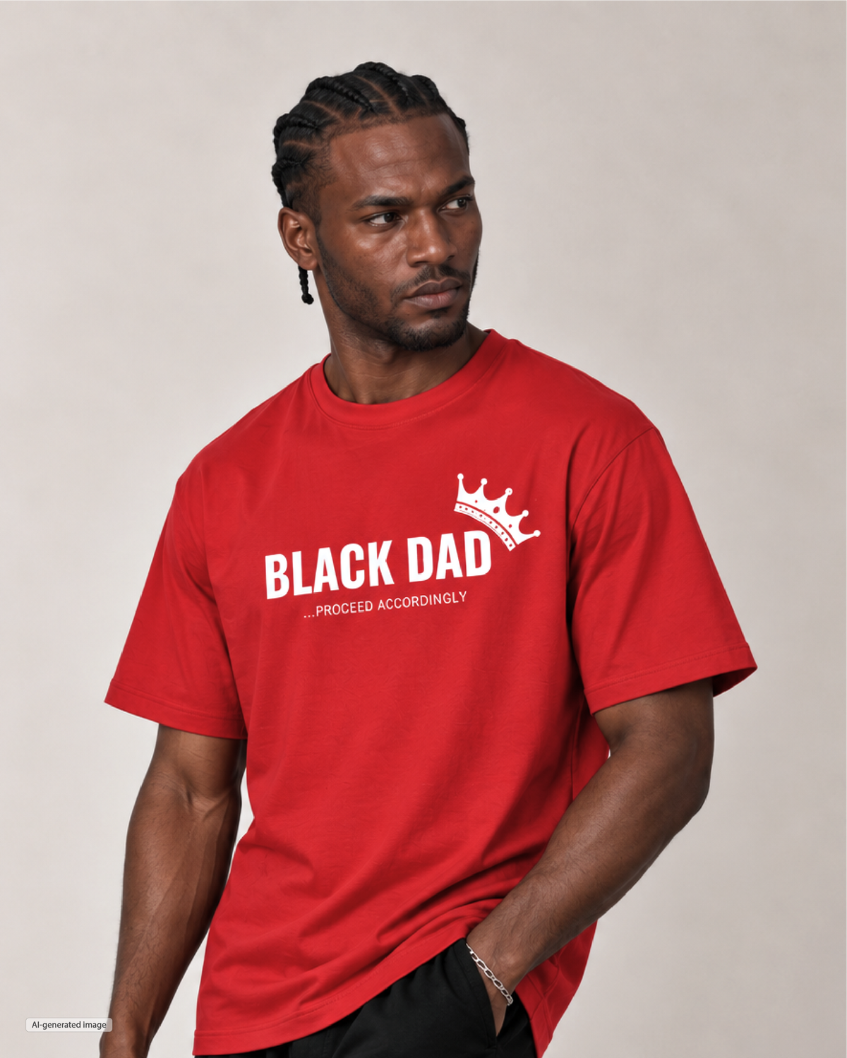 Black Dad Men's T Shirt