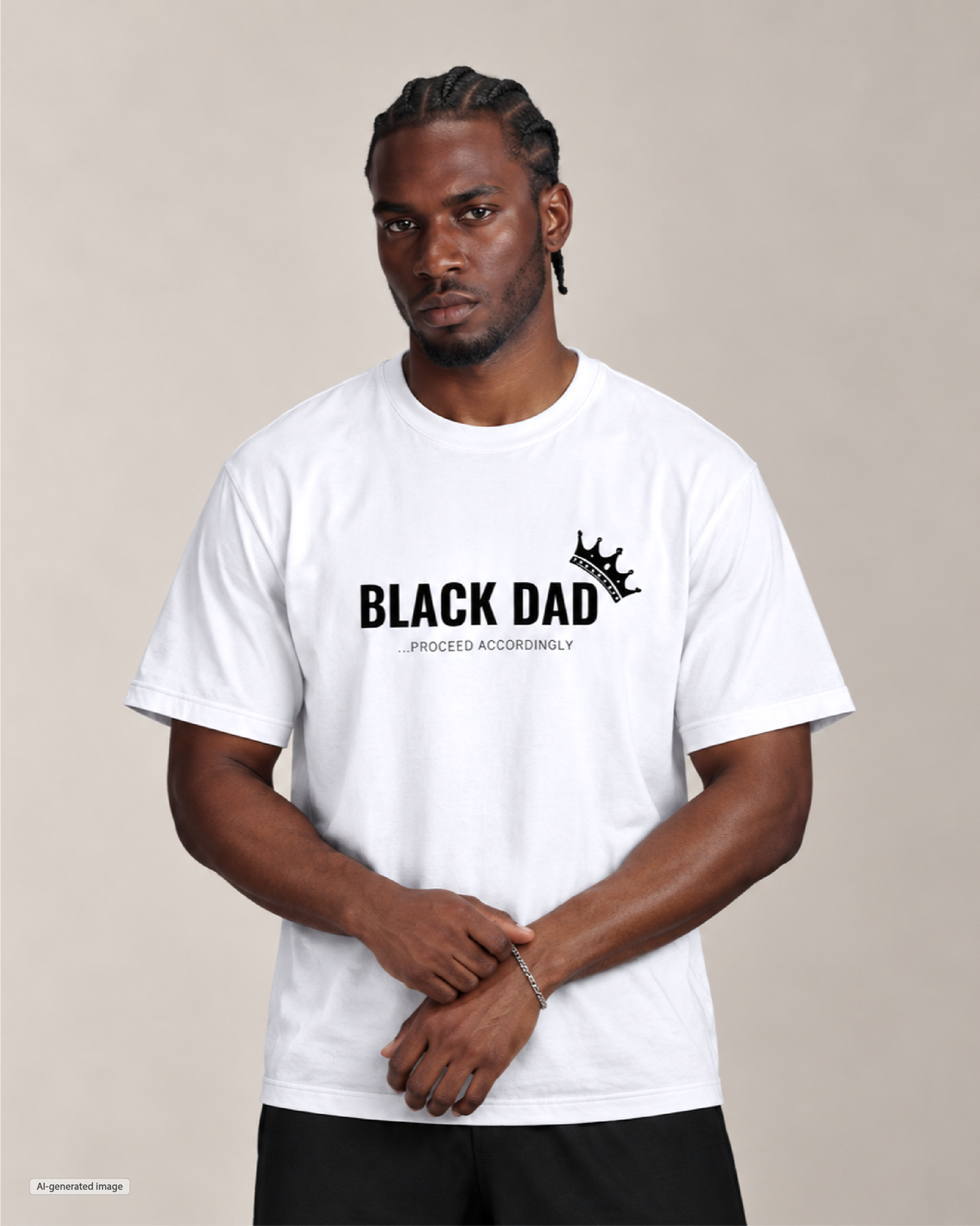 Black Dad Men's T Shirt
