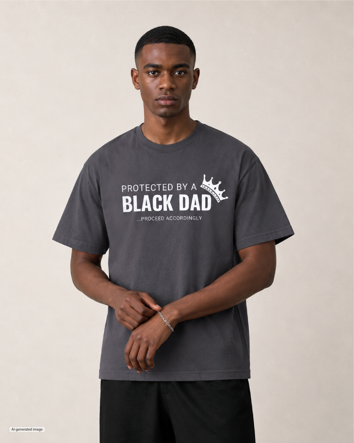 Protected by a Black Dad Men's T Shirt