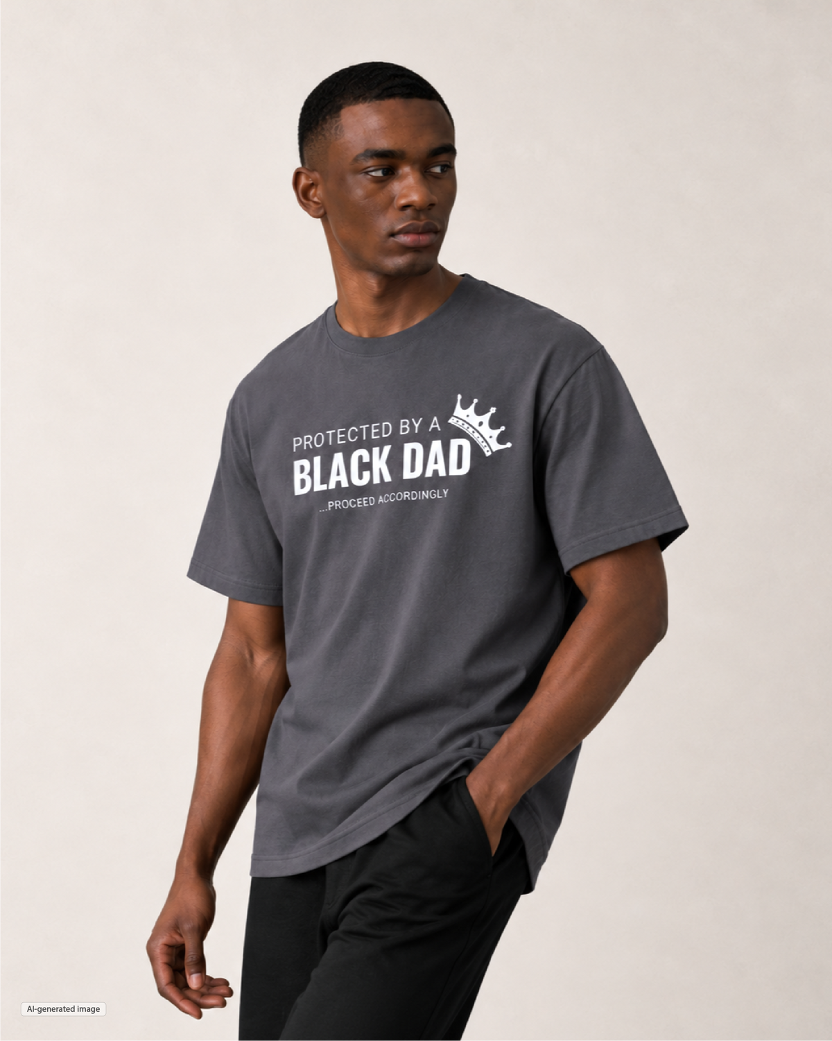 Protected by a Black Dad Men's T Shirt