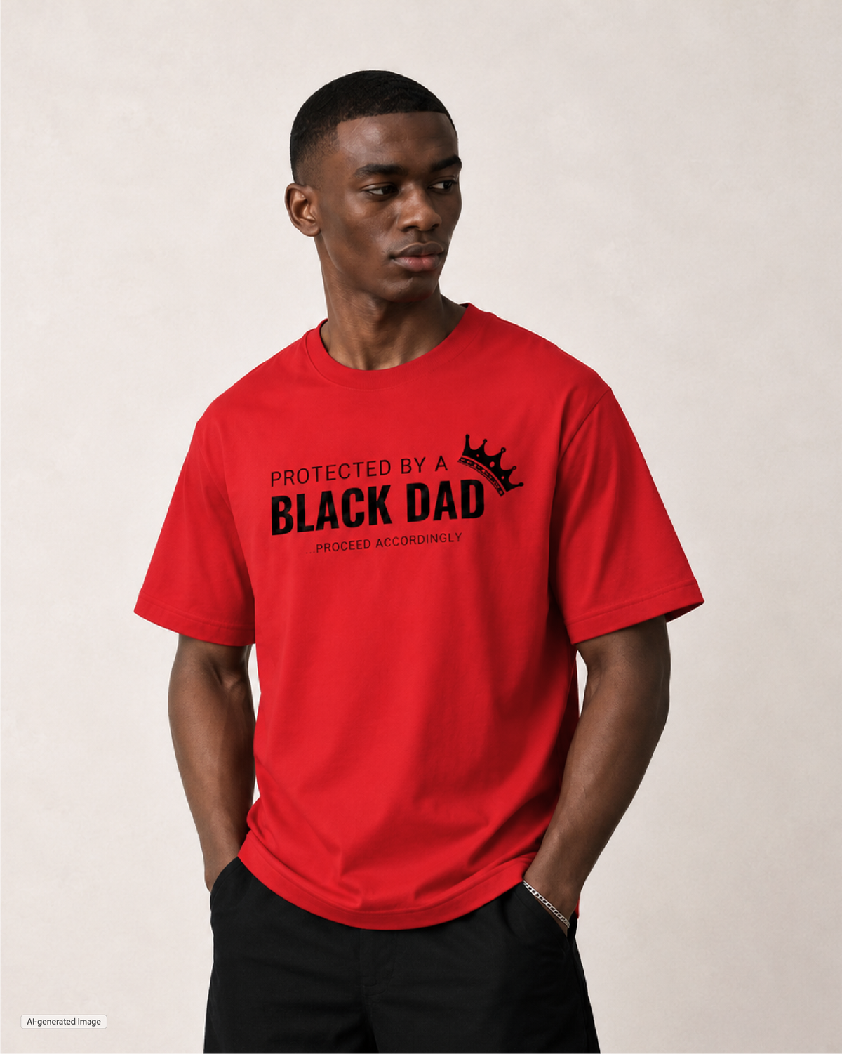 Protected by a Black Dad Men's T Shirt