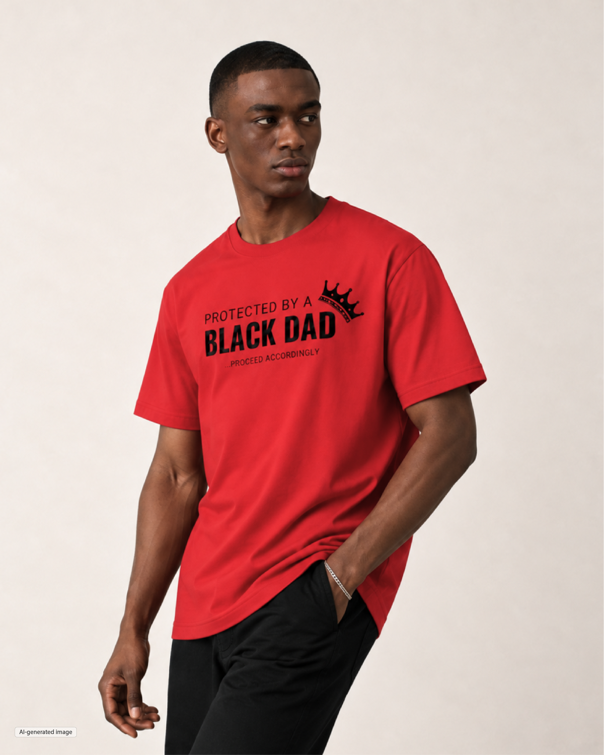 Protected by a Black Dad Men's T Shirt