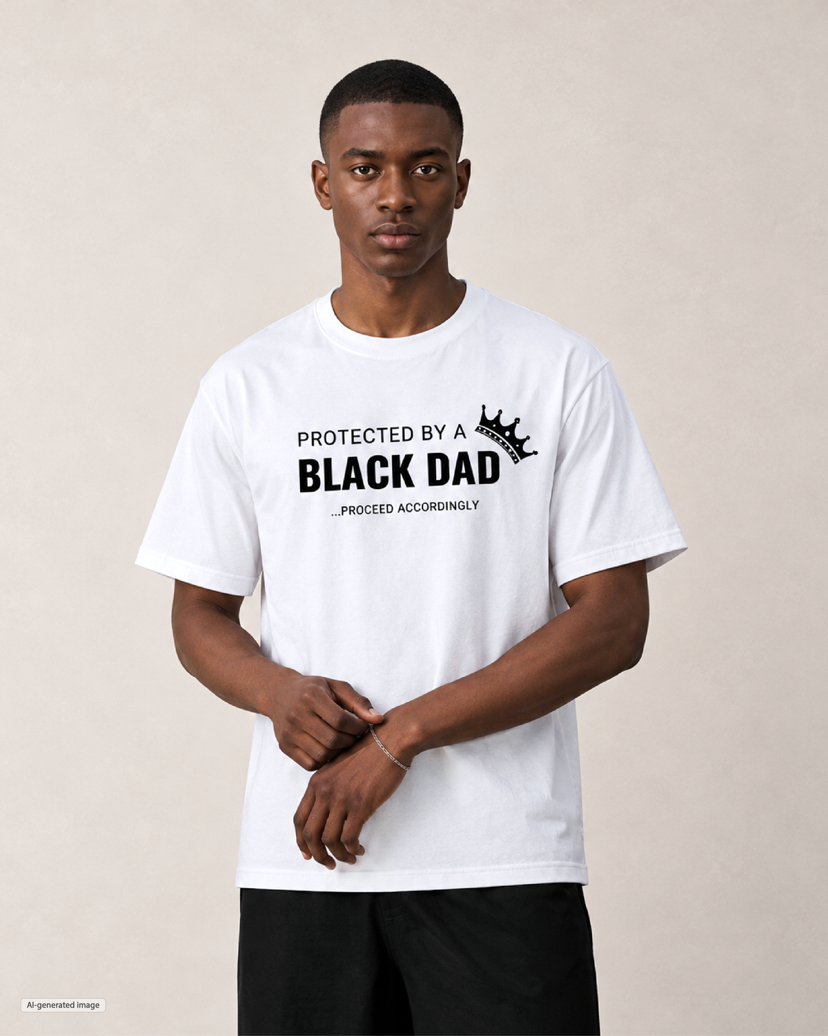 Protected by a Black Dad Men's T Shirt