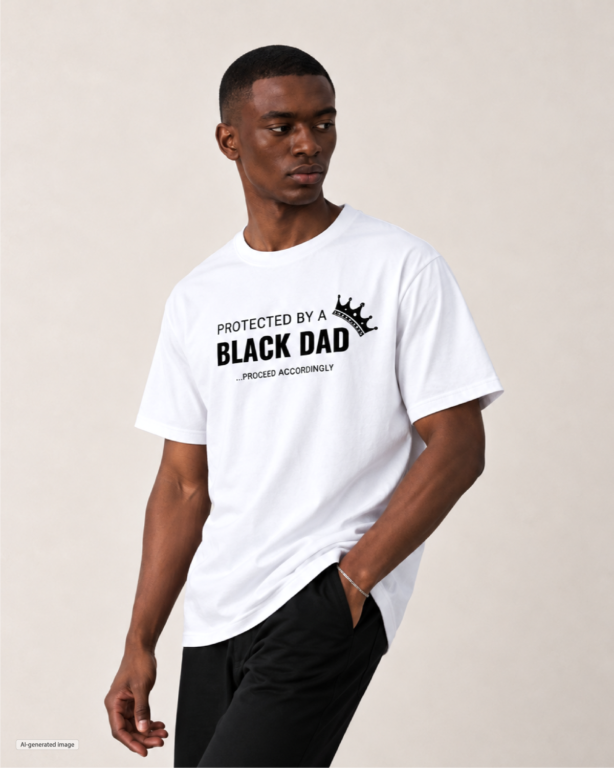 Protected by a Black Dad Men's T Shirt