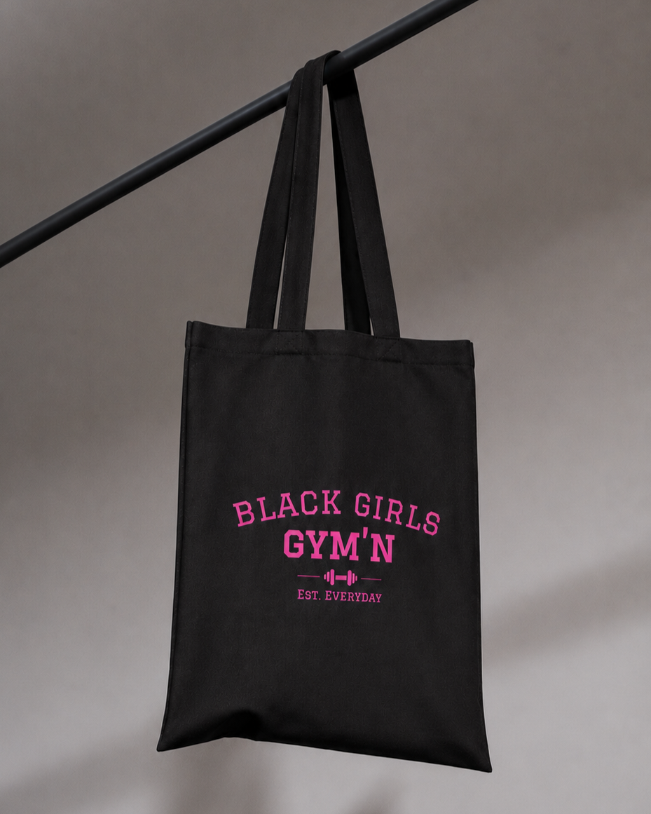 Black Girls Gym’n Canvas Tote