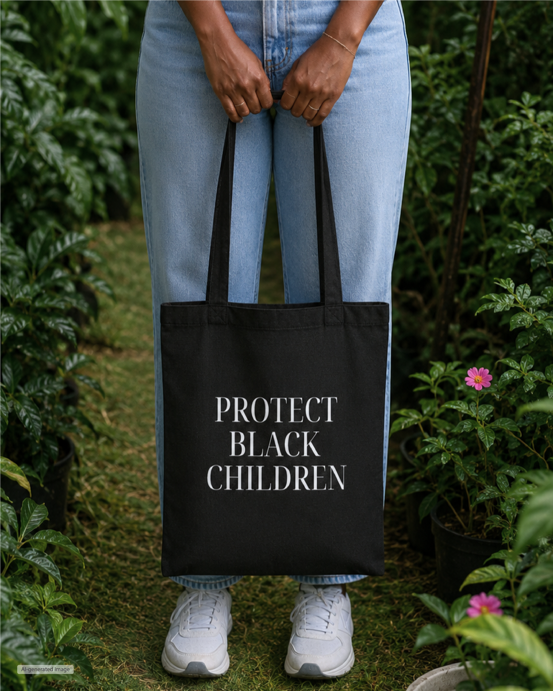 Protect Black Children Canvas Tote