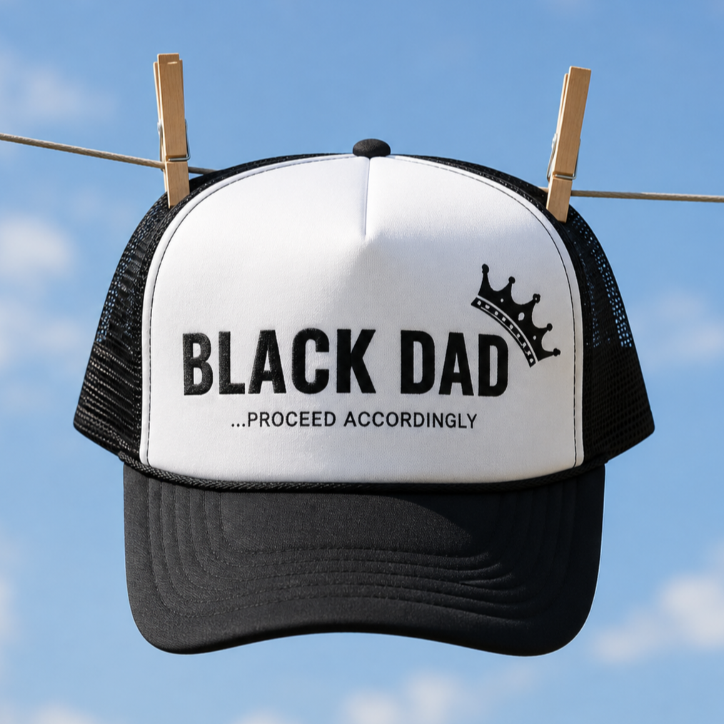 Black Dad, Proceed Accordingly Trucker Hat