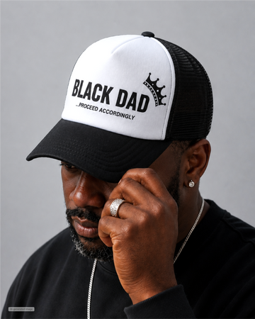 Black Dad, Proceed Accordingly Trucker Hat