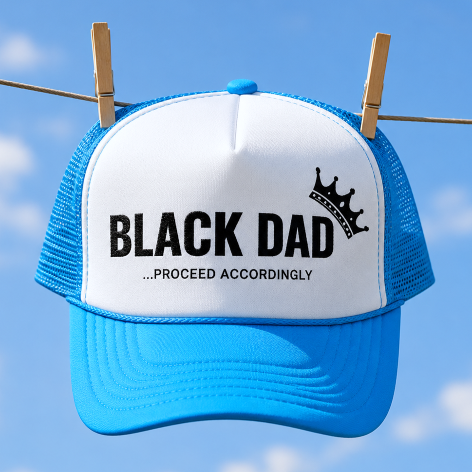 Black Dad, Proceed Accordingly Trucker Hat
