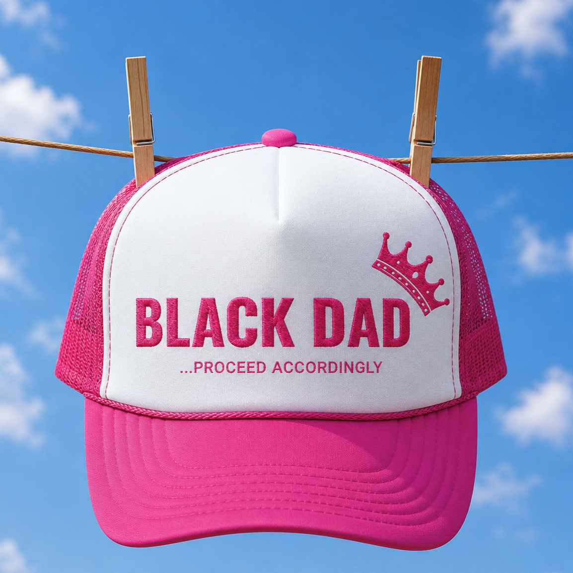 Black Dad, Proceed Accordingly Trucker Hat