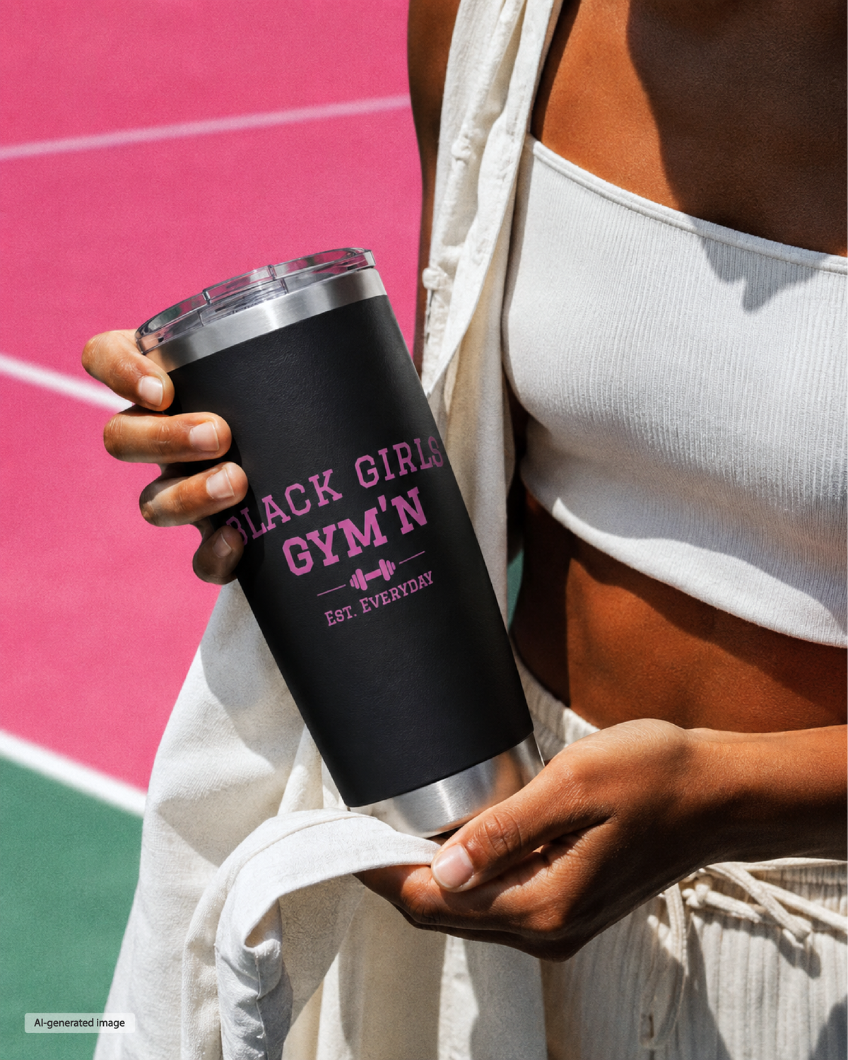 Black Girls Gym’n - 20 oz Tumbler