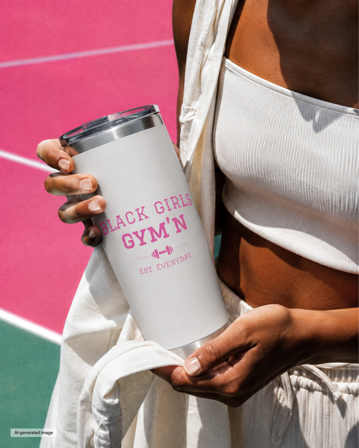 Black Girls Gym’n - 20 oz Tumbler